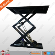 jinan cheap sale stationary small scissor lift portable hydraulic scissor car lift with CE